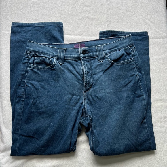 NYDJ Denim - NYDJ Dark Blue Straight Leg Denim size 14 petite